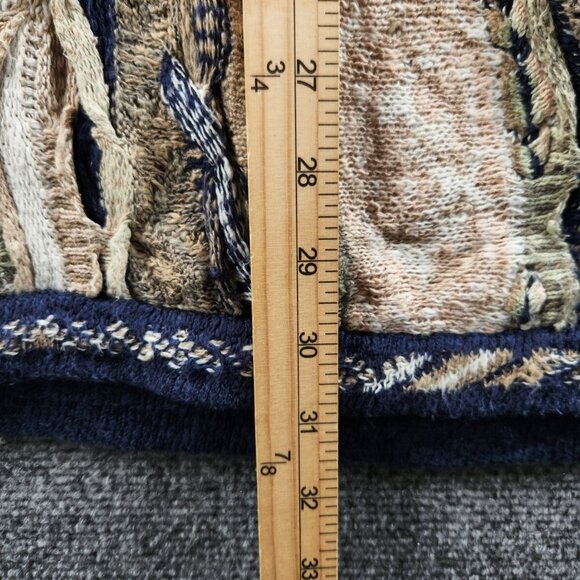 COOGI Classic Australia Medium Long Sweater Women Knit Intricate Cotton Linen - Picture 7 of 16